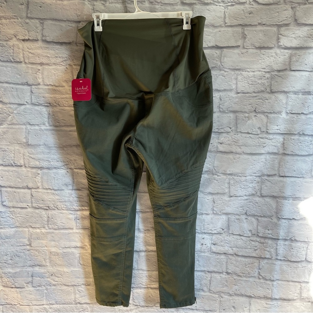 Maternity green moto pants, no longer NWT but in EXCELLENT condition!